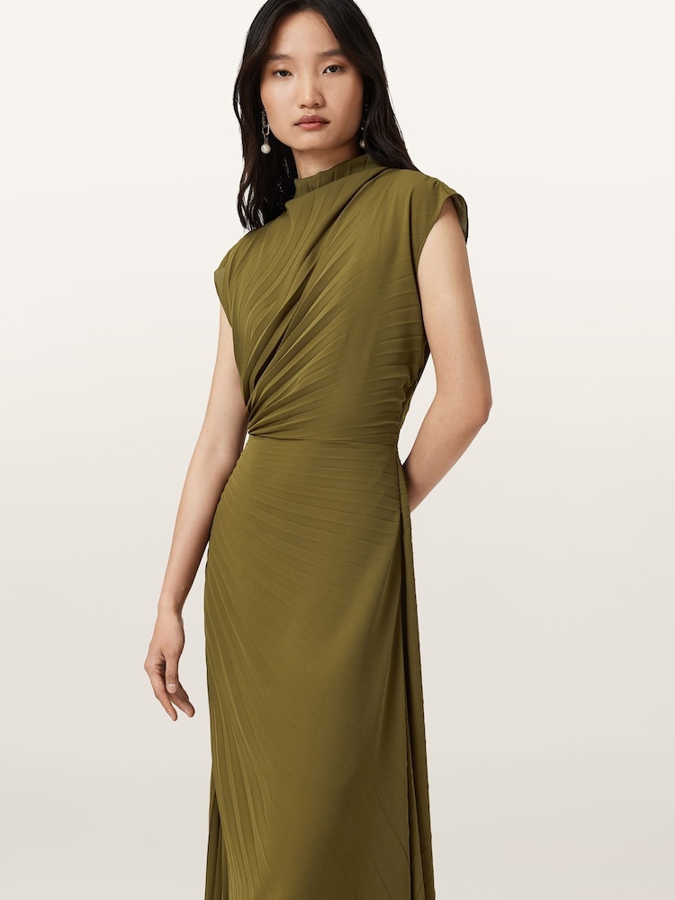Buy AllSaints Green Rayanna Dress from Next USA