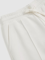 Reiss Ivory Jemma Modal-Blend Interlock Wide-Leg Joggers - Image 7 of 7