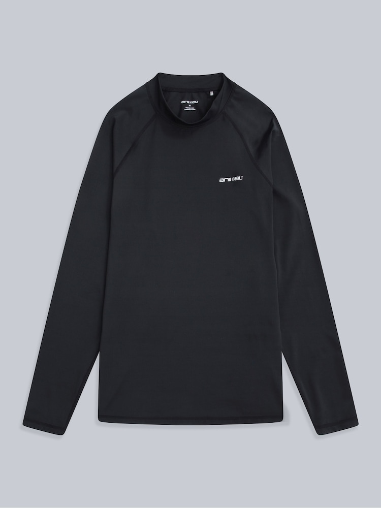 Animal Black Mens Sonny Logo Quick Drying Rash Vest - Image 1 of 4