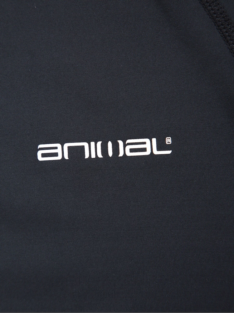 Animal Black Mens Sonny Logo Quick Drying Rash Vest - Image 4 of 4