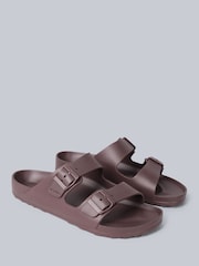 Animal Brown Mens Shore Sliders - Image 1 of 5