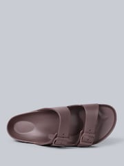 Animal Brown Mens Shore Sliders - Image 2 of 5