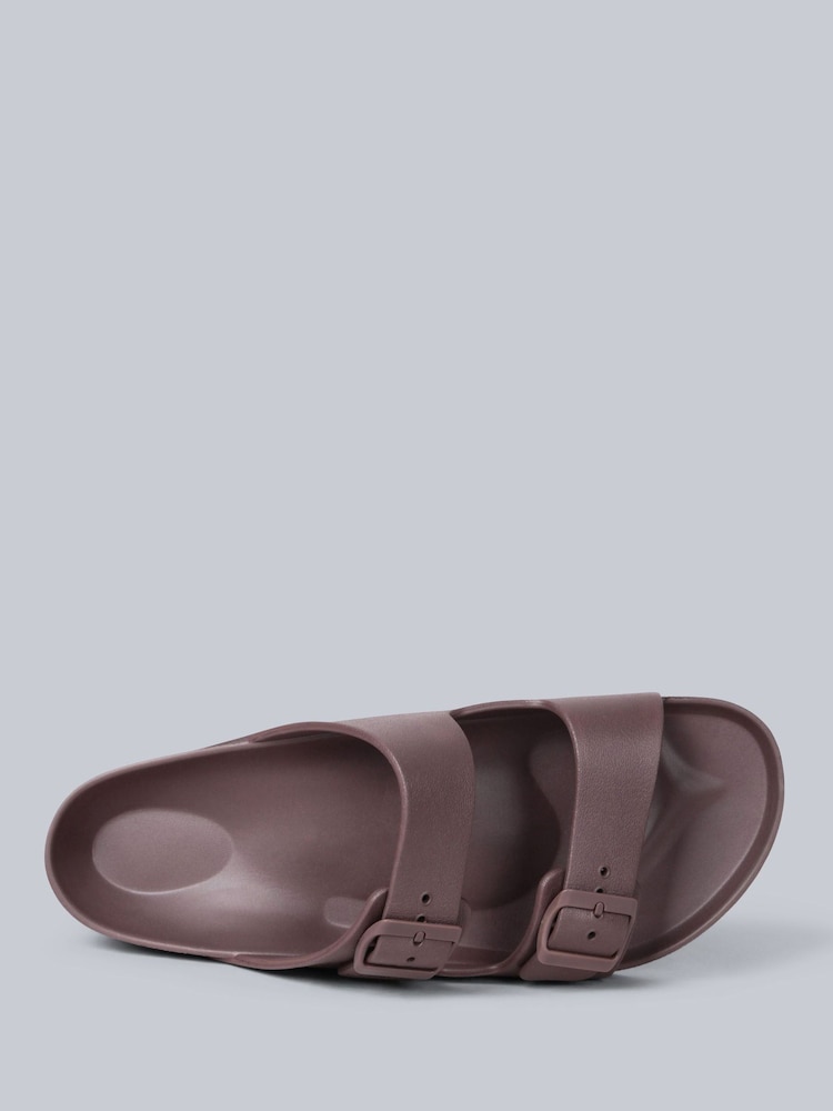 Animal Brown Mens Shore Sliders - Image 2 of 5