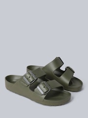 Animal Green Womens Shore Sliders - Image 1 of 5