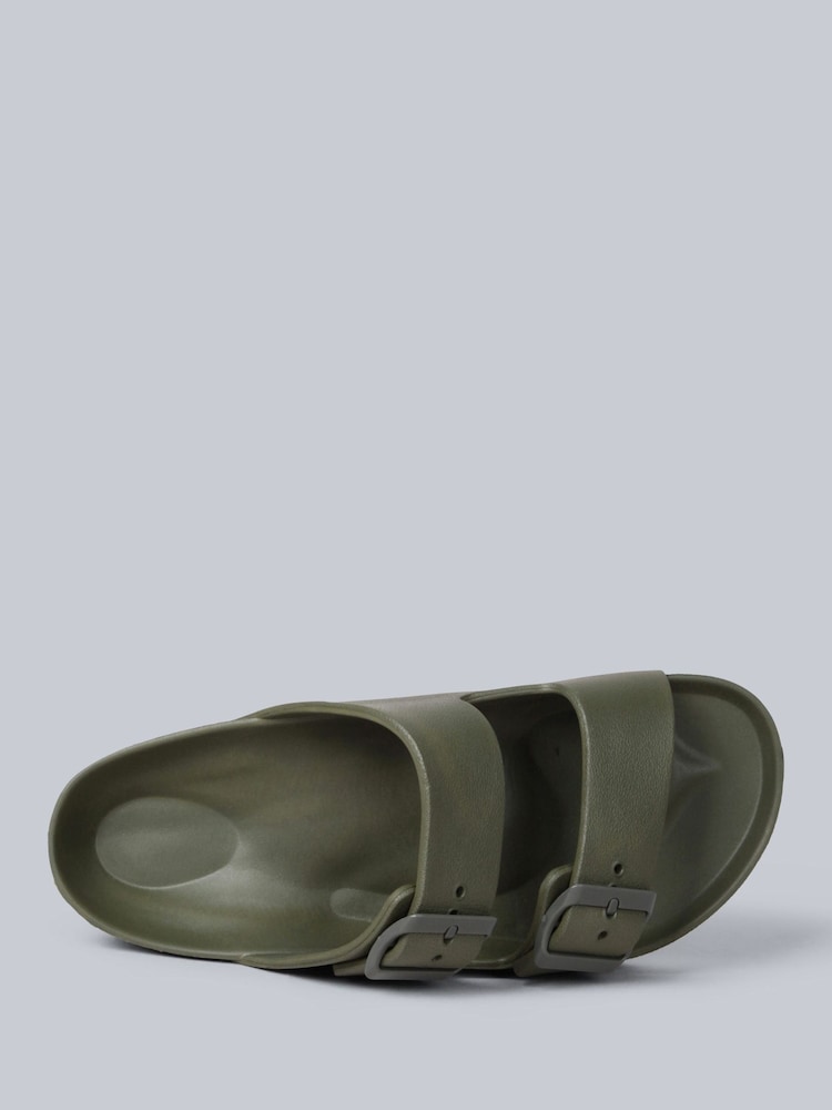 Animal Green Womens Shore Sliders - Image 2 of 5