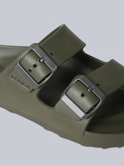 Animal Green Womens Shore Sliders - Image 5 of 5