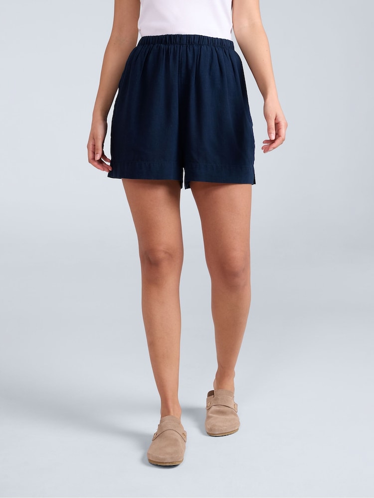 Animal Black Womens Nova Linen Shorts - Image 1 of 6 Animal Black Womens Nova Linen Shorts - Image 1 of 6