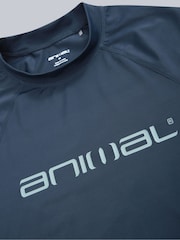 Animal Blue Mens Sonny Logo Quick Drying Rash Vest - Image 3 of 5