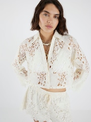 River Island Cutwork Sequin Shirt - Imagen 1 de 4