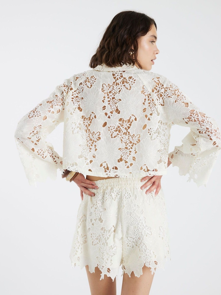 River Island Cutwork Sequin Shirt - Imagen 2 de 4