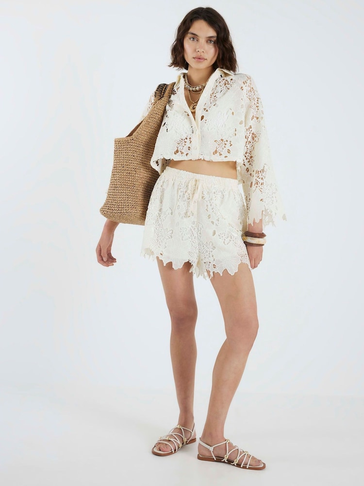 River Island Cutwork Sequin Shirt - Imagen 4 de 4