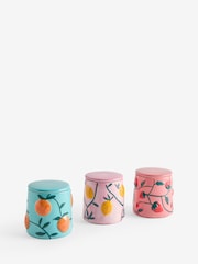 Set of 3 Multi Loreto Fruit Storage Jars - Immagine 4 di 4