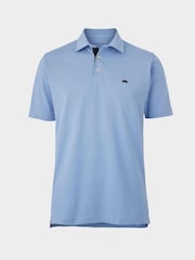 Savile Row Company Pique Short Sleeve 100% Cotton Polo Shirt - Image 1 of 2
