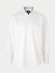 Savile Row Company Classic Fit Blue Cotton Twill Single Cuff Smart Casual Shirt - Image 1 of 3