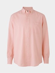Alaranjado - Camisas casuaisSavile Row Company e algodão com botões corte clássico Linen - Imagem 1 de 3