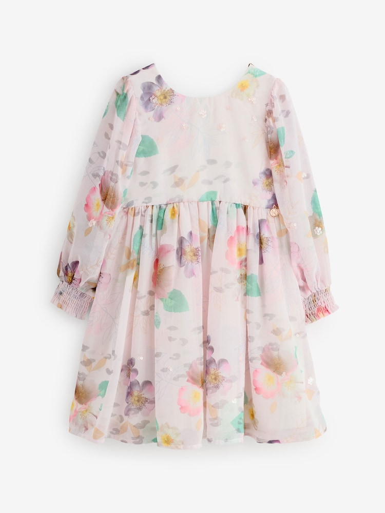 Angel & Rocket White Neve Floral Print Boho Dress - Image 1 of 5
