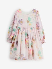 Angel & Rocket White Neve Floral Print Boho Dress - Image 2 of 5