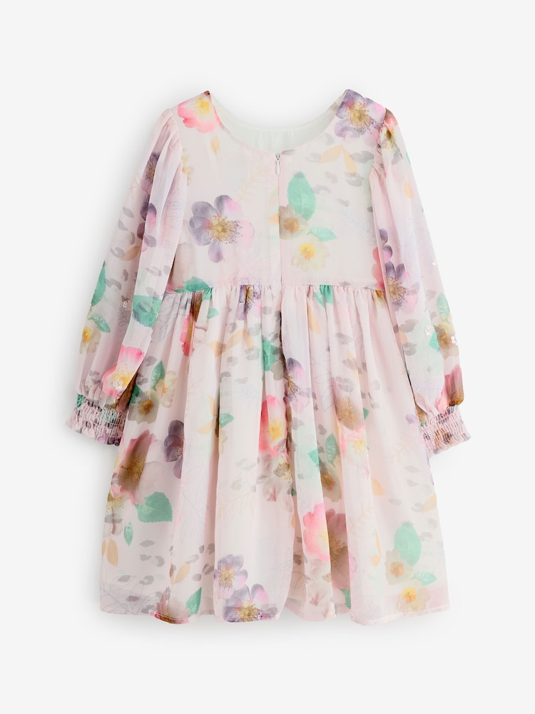 Angel & Rocket White Neve Floral Print Boho Dress - Image 2 of 5
