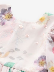 Angel & Rocket White Neve Floral Print Boho Dress - Image 3 of 5