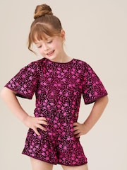 Angel & Rocket Red Nova Sequin Playsuit - Image 1 of 5