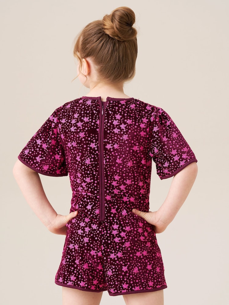 Angel & Rocket Red Nova Sequin Playsuit - Image 2 of 5