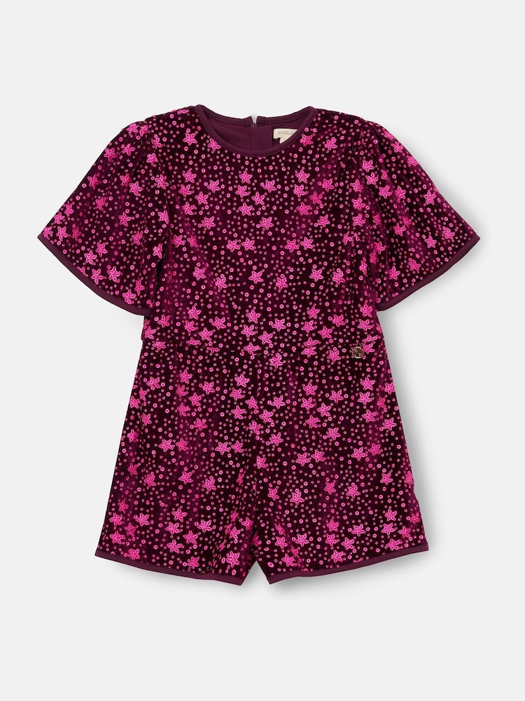 Angel & Rocket Red Nova Sequin Playsuit - Image 5 of 5