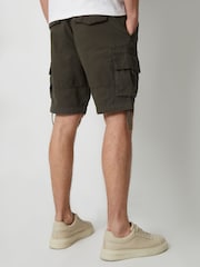 Threadbare Green 100% Cotton Cargo Shorts - Image 4 of 4