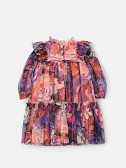 Angel & Rocket Purple Cara Print Mesh Dress - Image 6 of 7