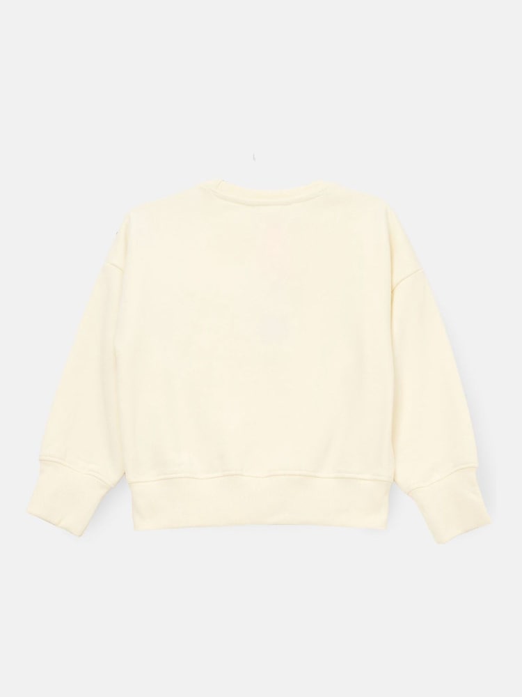 Angel & Rocket Natural Paige Bow Shoulder Sweatshirt - Image 2 of 3