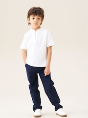 Angel & Rocket White Jose Varsity Collar Polo Shirt - Image 3 of 8