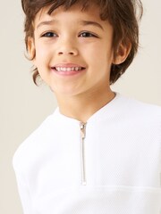 Angel & Rocket White Jose Varsity Collar Polo Shirt - Image 5 of 8