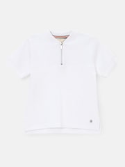 Angel & Rocket White Jose Varsity Collar Polo Shirt - Image 6 of 8