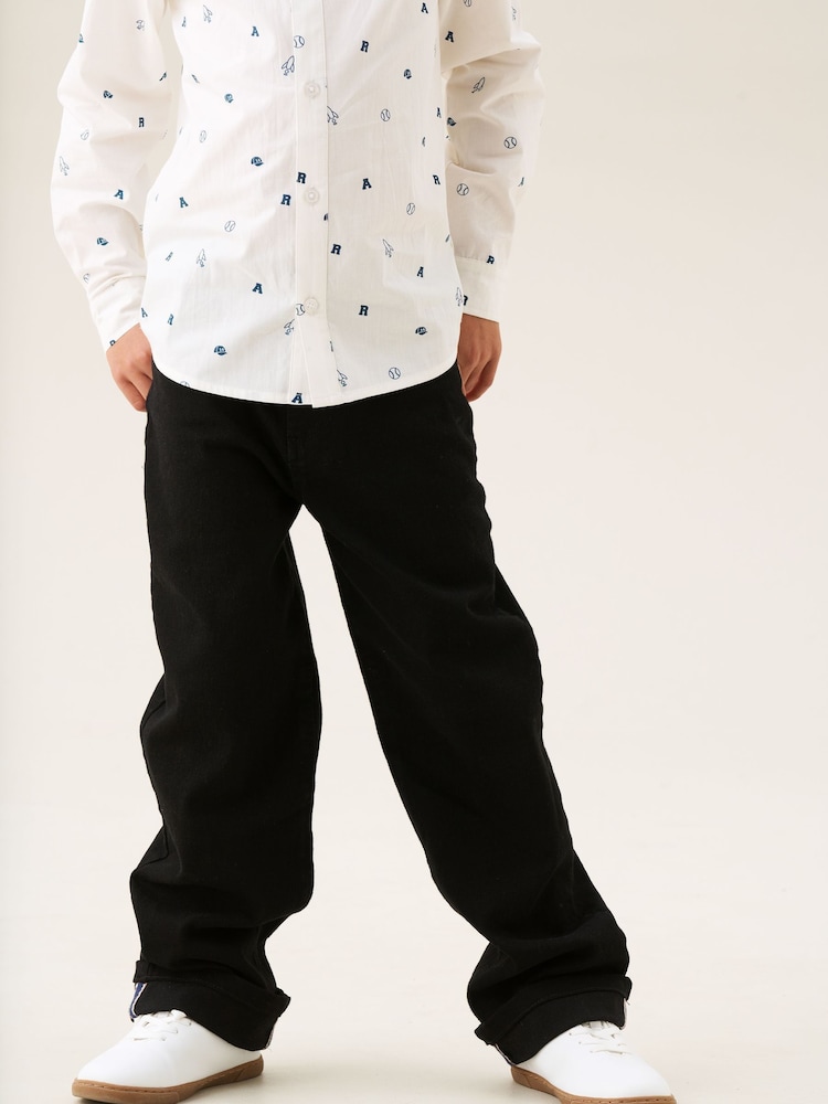 Angel & Rocket Black Straight Fit Eli Selvedge Jeans - Image 1 of 1