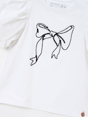 Angel & Rocket White Aofie Bow T-Shirt - Image 7 of 7