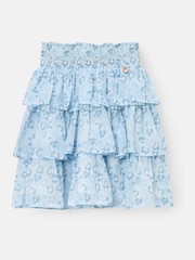 Angel & Rocket Blue Polly Leopard Print Ra Ra Skirt - Image 4 of 6