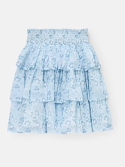 Angel & Rocket Blue Polly Leopard Print Ra Ra Skirt - Image 5 of 6