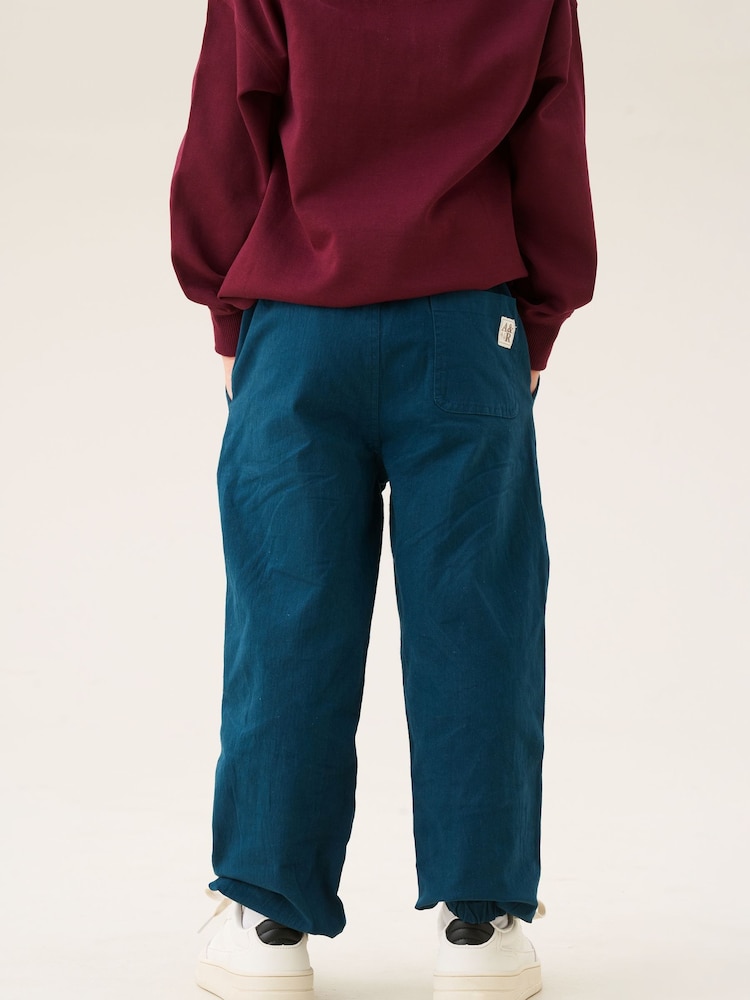 Angel & Rocket Blue Amir Cuffed Chinos Trousers - Image 2 of 4