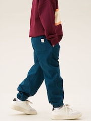 Angel & Rocket Blue Amir Cuffed Chinos Trousers - Image 3 of 4