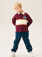 Angel & Rocket Blue Amir Cuffed Chinos Trousers - Image 4 of 4