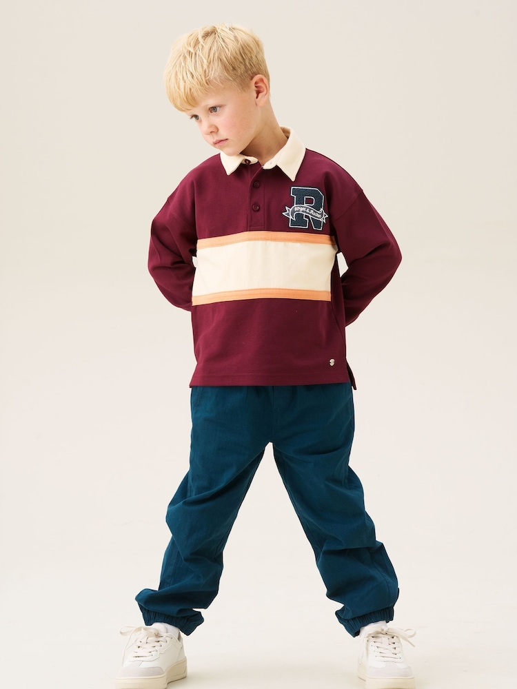 Angel & Rocket Blue Amir Cuffed Chinos Trousers - Image 4 of 4