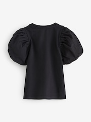 Angel & Rocket Black Aofie Bow T-Shirt - Image 2 of 5