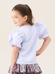 Angel & Rocket Purple Aofie Bow T-Shirt - Image 2 of 5