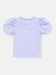 Angel & Rocket Purple Aofie Bow T-Shirt - Image 4 of 5