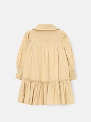 Angel & Rocket Natural Harper Shirred Denim Shirt Dress - Image 6 of 7