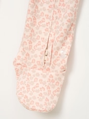 Angel & Rocket Pink Arabella Leopard Print Onesie W Headband - Image 4 of 4