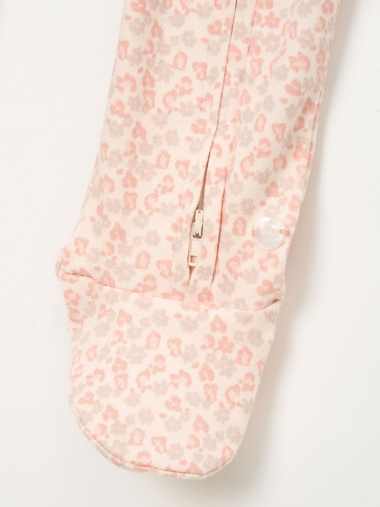 Angel & Rocket Pink Arabella Leopard Print Onesie W Headband - Image 4 of 4