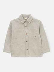 Angel & Rocket Grey Malik Quilted Knit Shirt - Image 1 of 3