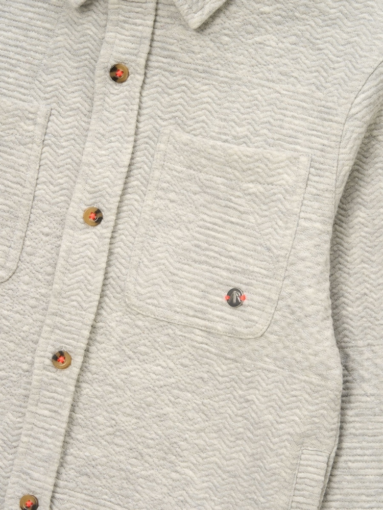 Angel & Rocket Grey Malik Quilted Knit Shirt - Image 3 of 3