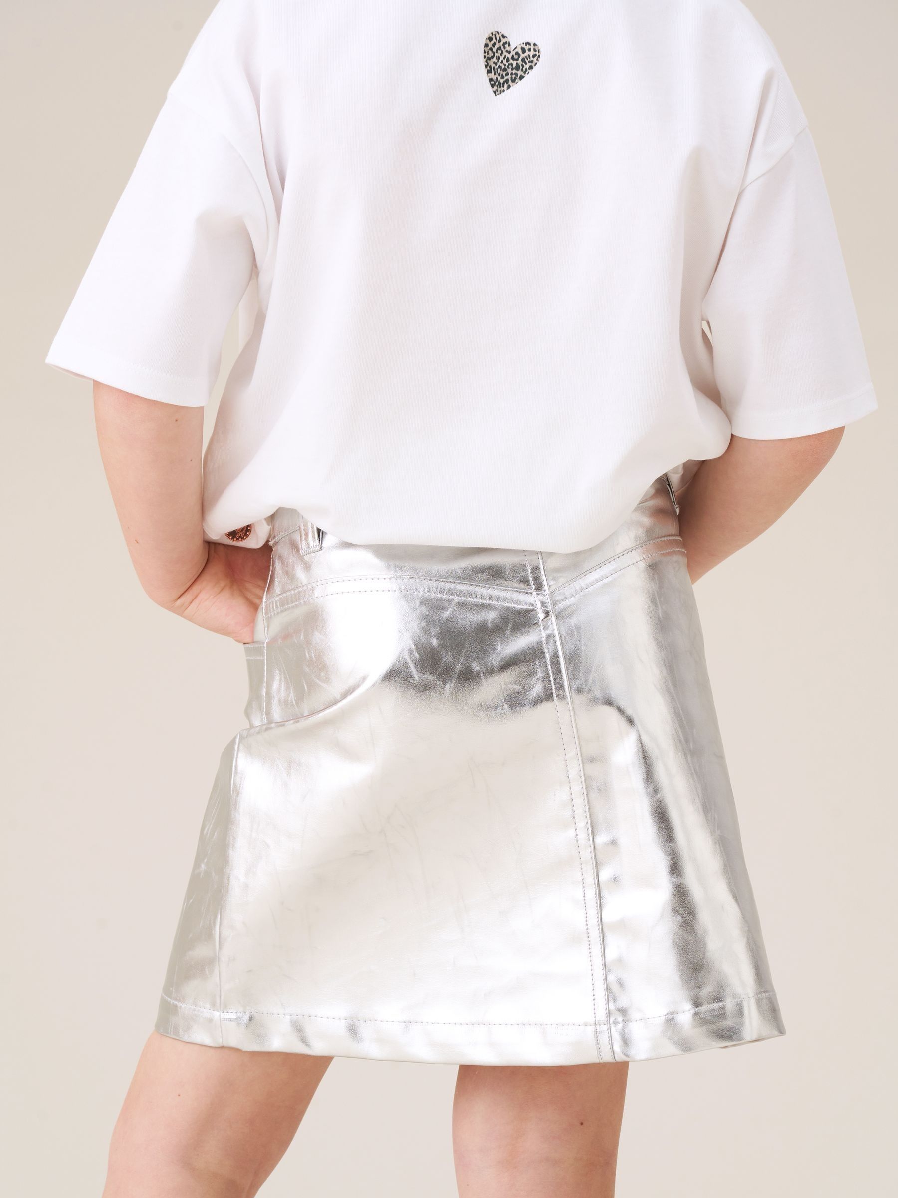 Buy Angel & Rocket Silver Mallory Mini Skirt from Next Canada