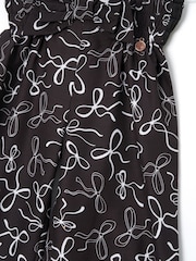 Angel & Rocket Black Fleur Printed Wide Leg Trousers - Image 7 of 7